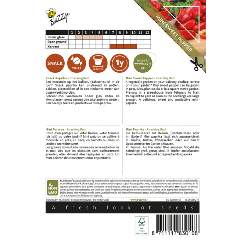 Snack Peber - Snacking red C.Annuum