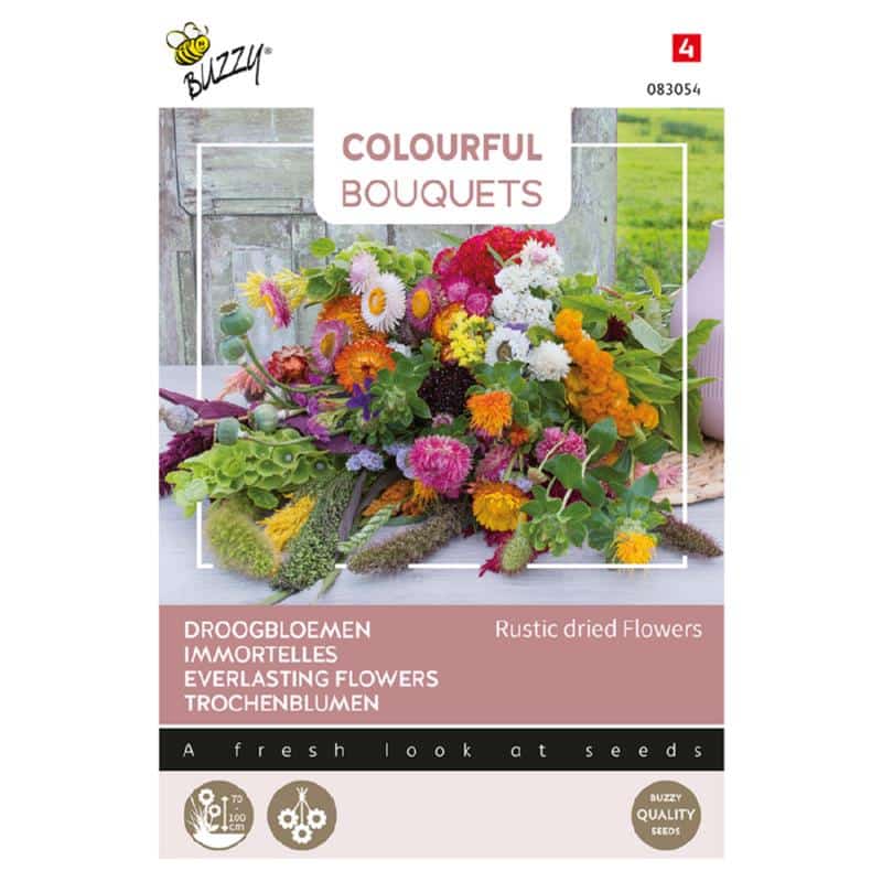 Buket Blomster - Rustikke tørrede blomster