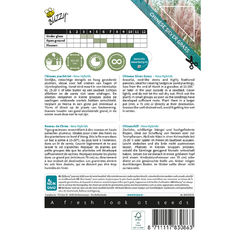 Kinesisk prydgræs - New Hybrids - miscanthus sinenses