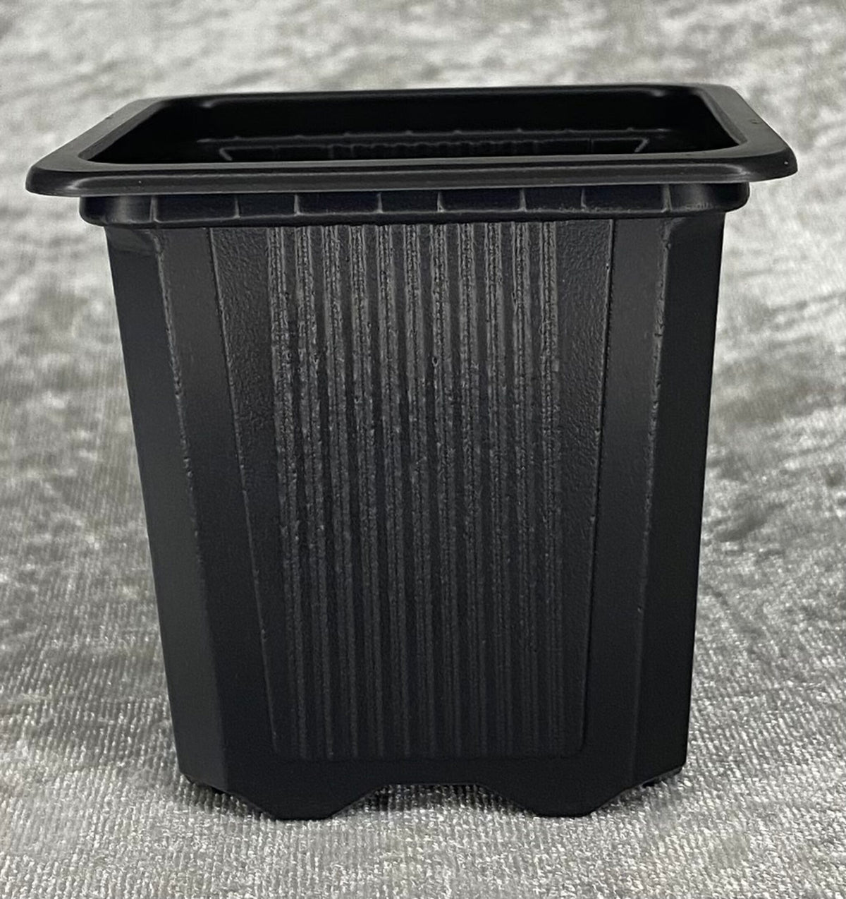 Firkantet potte, grå 7 x 7 x 6,5 cm - Vacuum
