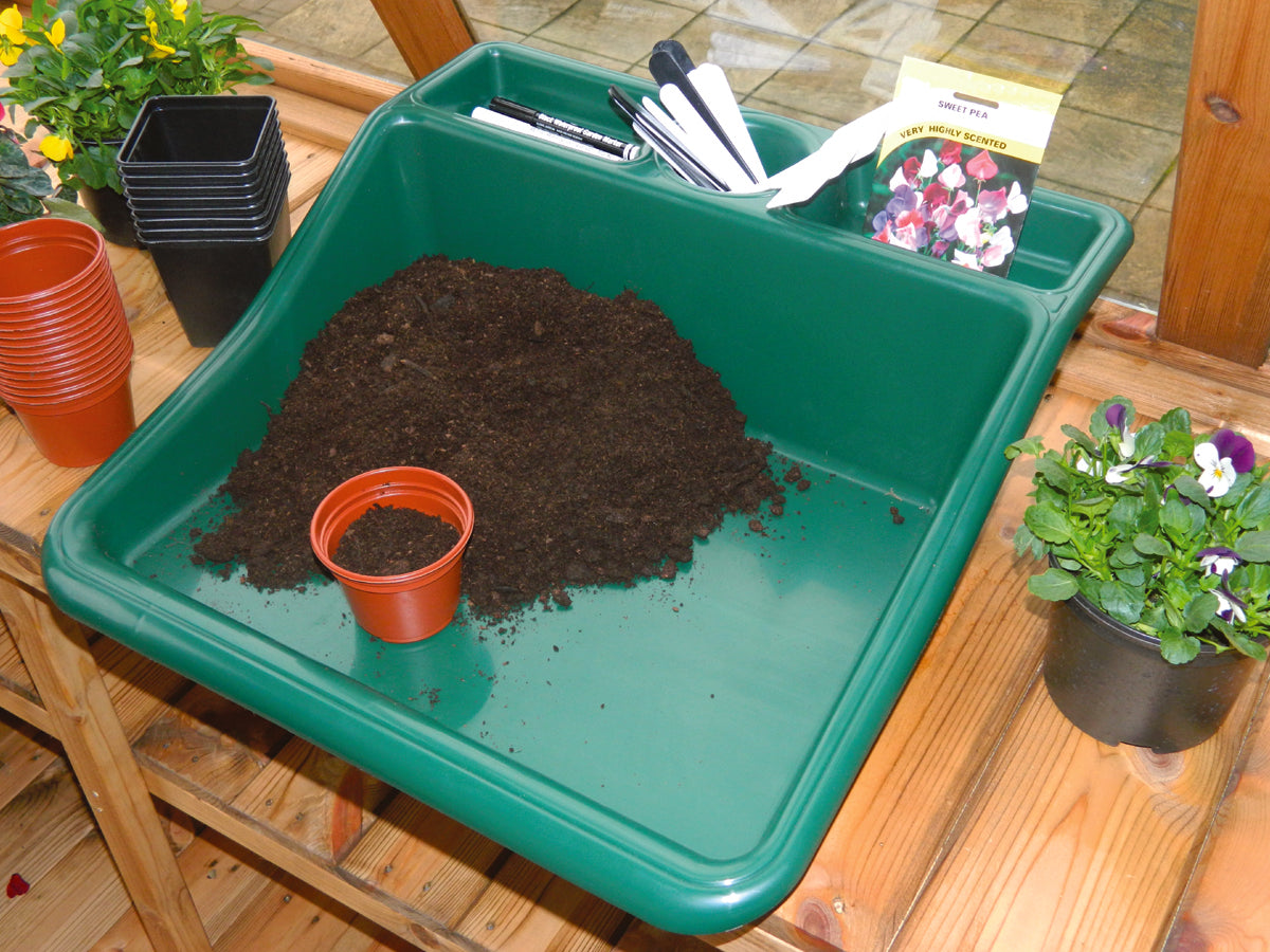 Kompakt Tidy Tray - Hobby bakke - Grøn