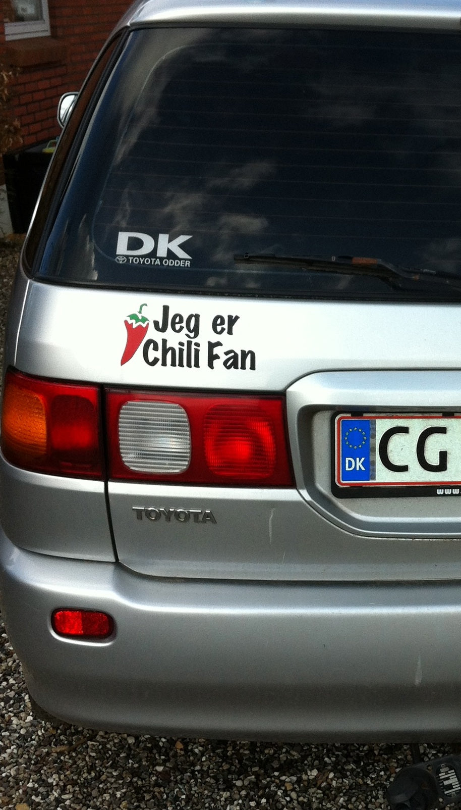 Sticker - Jeg er chilifan /Sort