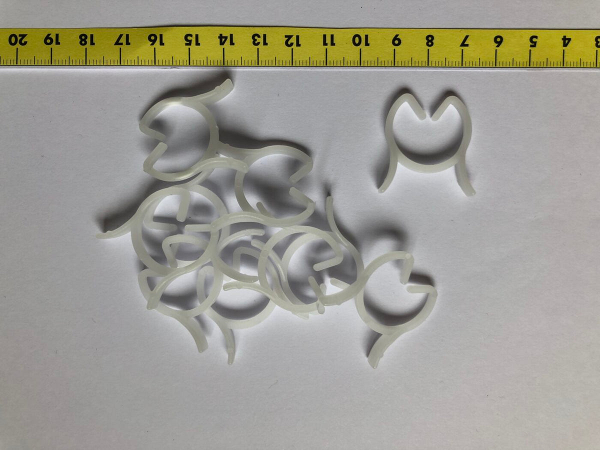 Plastclips til opbinding Grøn 25 mm