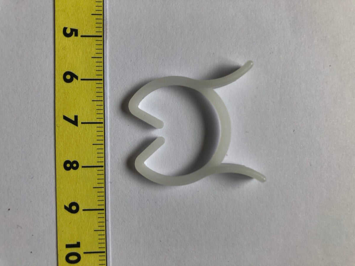 Plastclips til opbinding Hvid 21 mm