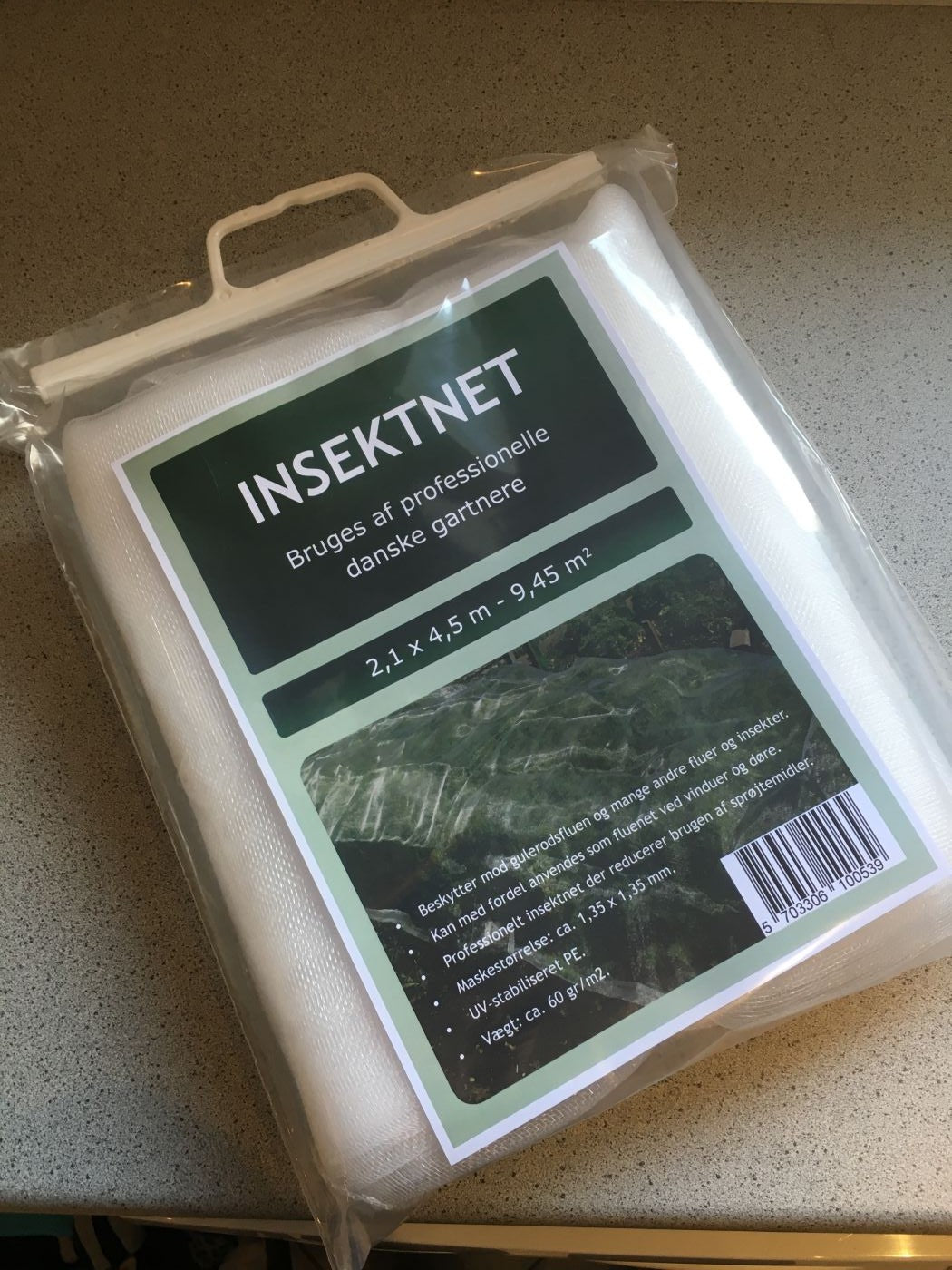 Bionet / Kålnet / insektnet 2,1 x 4,5 meter