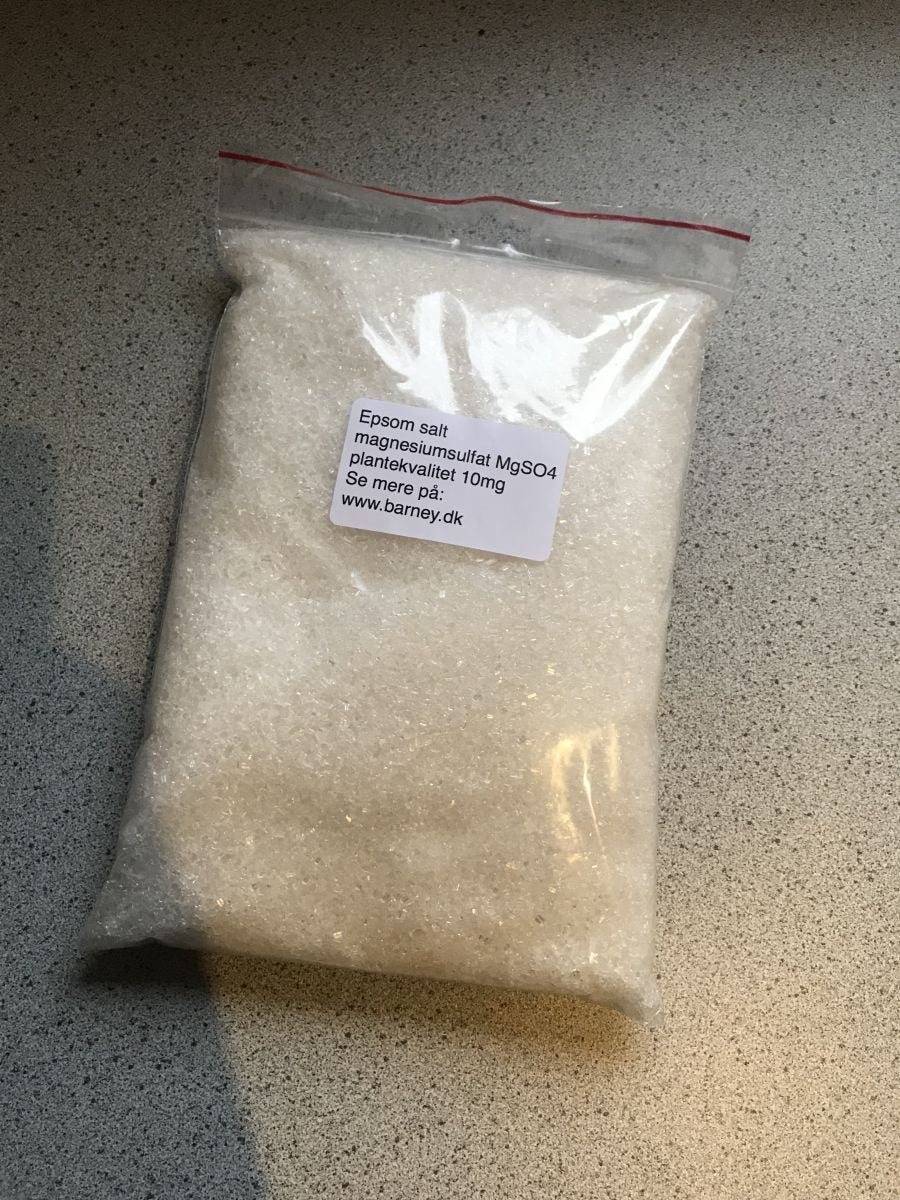 Epsom salt - Magnesium Sulfat gødning 500 gram