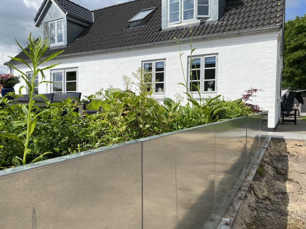 Rektangulært højbed - Galvaniseret stål 30 cm høj