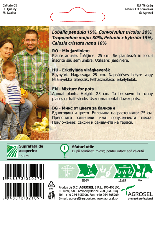 Blomstermix til krukker - PG3