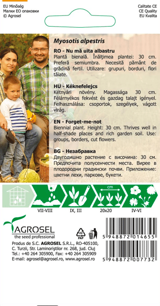 Forglemmigej - Myosotis alpestris - PG2