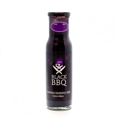 Black BBQ Sauce - Louisiana style. krydret blåbær